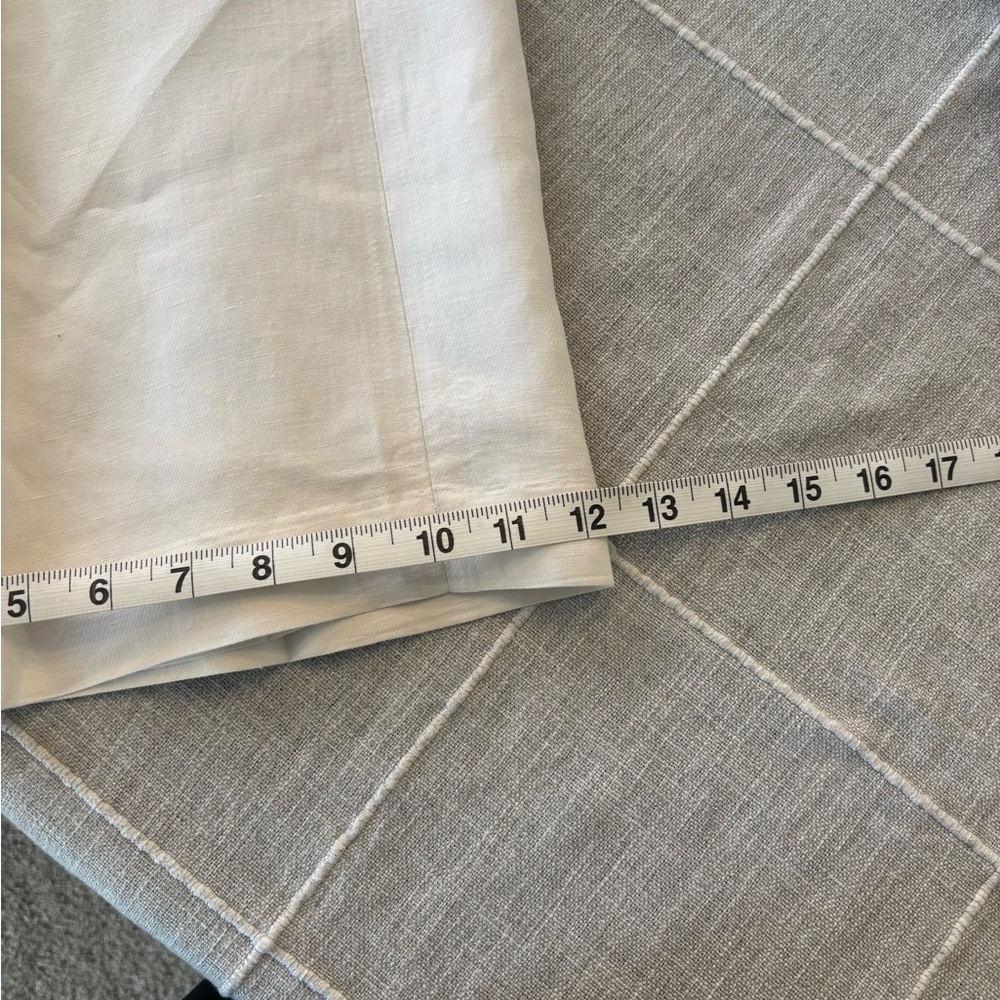 LOFT white linen trousers slacks - wide leg, worn once - Picture 2 of 10